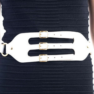 JO NO FUI WHITE CLASSIC BELT | WOMENS